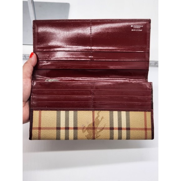 BURBERRY RED LONG WALLET 201BURXCH - Picture 6 of 12